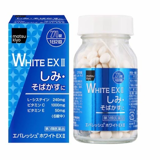 Viên uống trắng da cấp tốc Nhật White EX II Matsukiyo