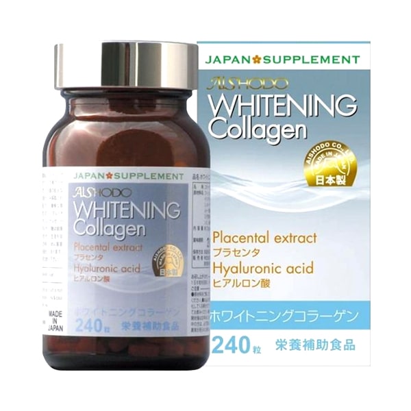 Viên uống trắng da của Nhật Collagen Whitening Aishodo