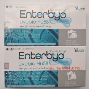 Bào tử lợi khuẩn Enterbyo Livebio Hu58 Kẽm nhập khẩu Pháp