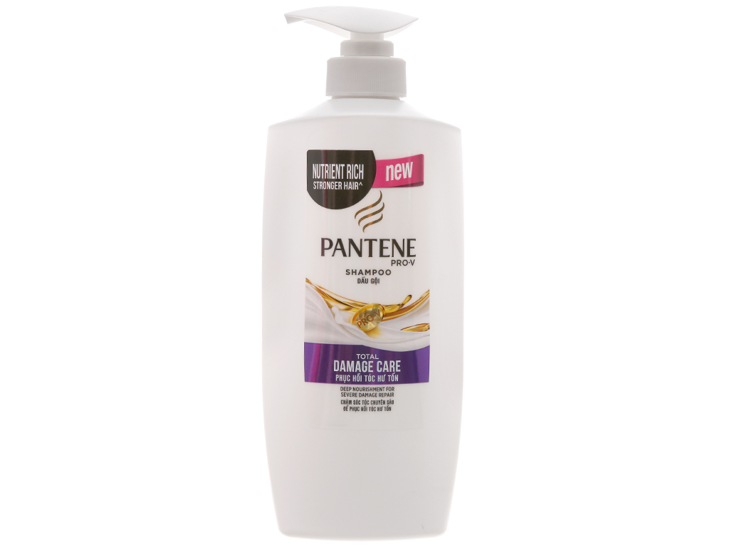 Dầu gội Pantene phục hồi tóc hư tổn - Total Damage Care Pro-V