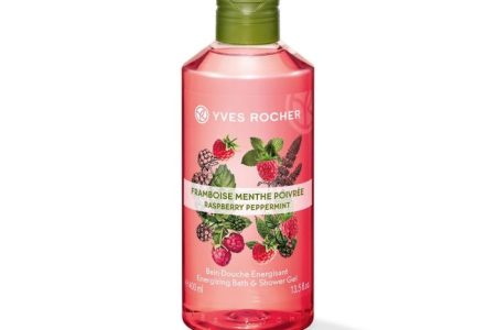 Gel tắm hương bạc hà & mân xôi đỏ yves rocher raspberry peppermint bath & shower gel (400ml) - pháp